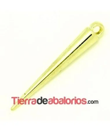 Spike Colgante Laminado de 35x5mm Dorado