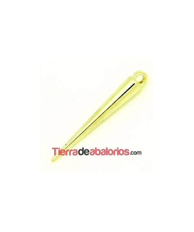 Spike Colgante Laminado de 35x5mm Dorado