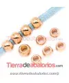 Bola 7mm Agujero 4mm, Oro Rosa