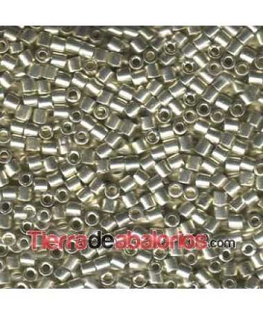 Delica Miyuki 8/0 - DB0035 - Galvanized Silver Metallic