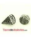 Capuchón 15mm, Plata Vieja