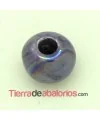 Cerámica Bola 8mm Agujero 3mm Violeta