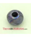 Cerámica Bola 8mm Agujero 3mm Violeta