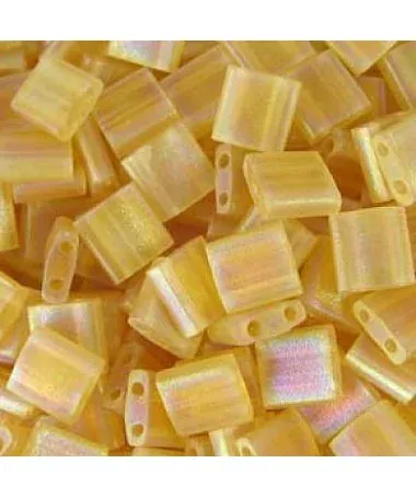 Tila Bead Miyuki 5mm TL0132FR Lt.Topaz AB Mate Transparent