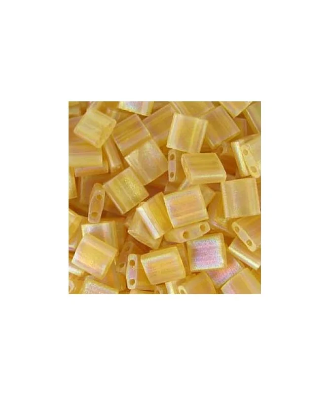 Tila Bead Miyuki 5mm TL0132FR Lt.Topaz AB Mate Transparent Tila Bead Miyuki 5mm TL0132FR Lt.Topaz AB Mate Transparent