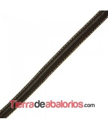 Vaquetilla Cosida 10x5mm, Marrón Vaquetilla Cosida 10x5mm, Marrón | Tierra de Abalorios