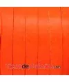 Cuero Plano Vaquetilla 10x2mm, Naranja Fluorescente