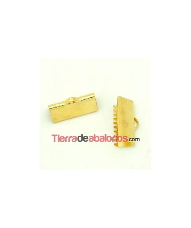 Terminal Ancho 15x5mm, Dorado