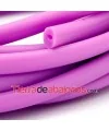 Cordón Regaliz de Caucho 10x6mm Hueco 4mm Purpura Mate(20cm)