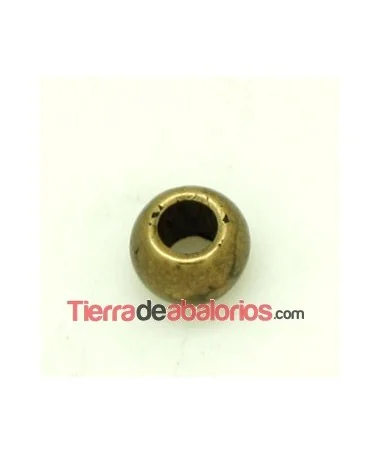 Bola Laminada 8mm Agujero 4mm, Oro Viejo