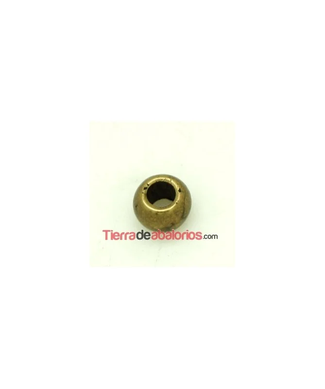 Bola Laminada 8mm Agujero 4mm, Oro Viejo