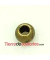 Bola Laminada 8mm Agujero 4mm, Oro Viejo
