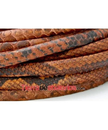 Piel Serpiente Pitón 1/2 Caña 10mm Marrón (metro) Piel Serpiente Pitón 1/2 Caña 10mm Marrón (metro)