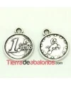 Colgante Moneda Euro 15mm, Plateado