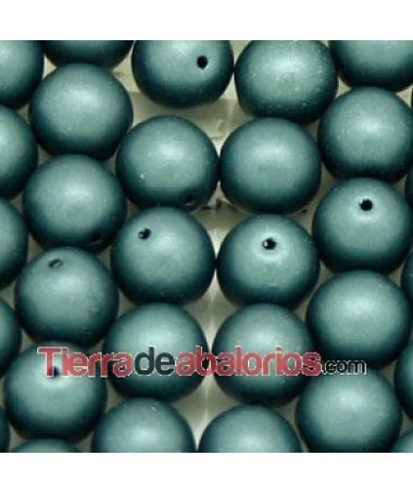 Perla de Cristal Checo 8mm Rainbow Esmerald