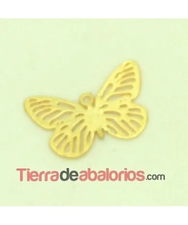 Colgante Filigrana Mariposa 16x6mm, Dorada Colgante Filigrana Mariposa 16x6mm, Dorada