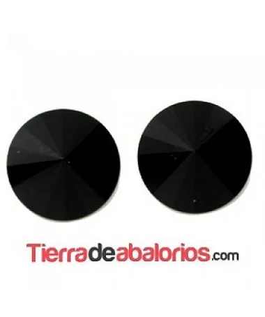 Rivoli Swarovski 12mm Jet