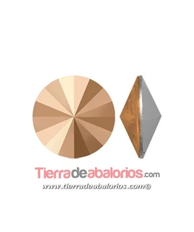 Rivoli Swarovski 12mm Crystal Rose Gold