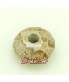 Cerámica Rondel 14x8mm Agujero 3,5mm Caramelo Capuccino