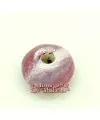 Cerámica Rondel 14x8mm Agujero 3,5mm Fucsia Mosaico