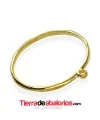 Pulsera Aro 68x5mm con Anilla para Colgante, Dorada