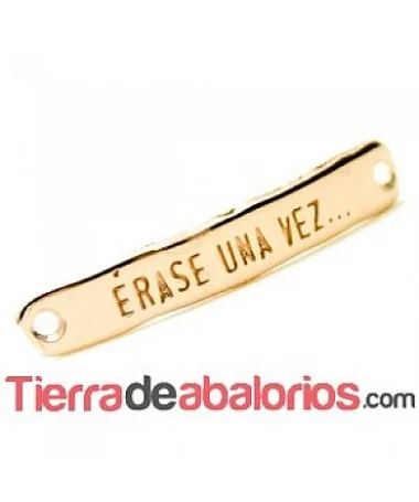Entrepieza Curvada 40x7mm - Érase una Vez - Oro Rosa Entrepieza Curvada 40x7mm - Érase una Vez - Oro Rosa