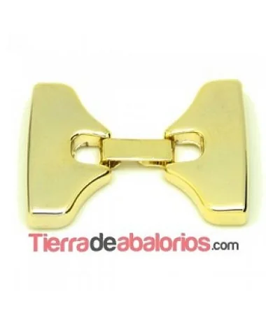 Cierre con Trabilla, Agujero 30x3mm Dorado Cierre con Trabilla, Agujero 30x3mm Dorado
