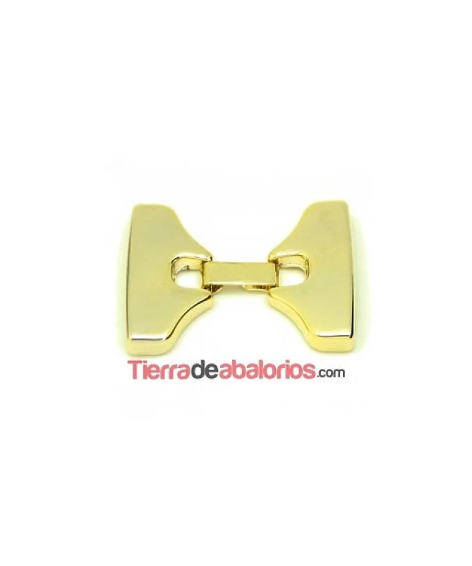 Cierre con Trabilla, Agujero 30x3mm Dorado