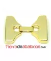 Cierre con Trabilla, Agujero 30x3mm Dorado