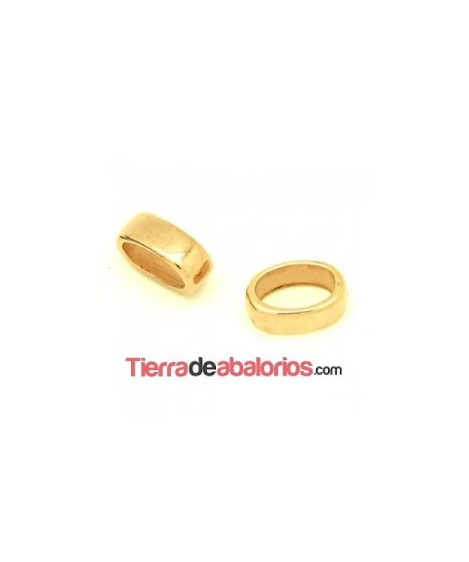 Entrepieza Regaliz 15x6mm Agujero 10x7mm Oro Rosa