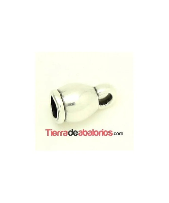 Terminal con Anilla 11x6mm Agujero 4mm, Plateado