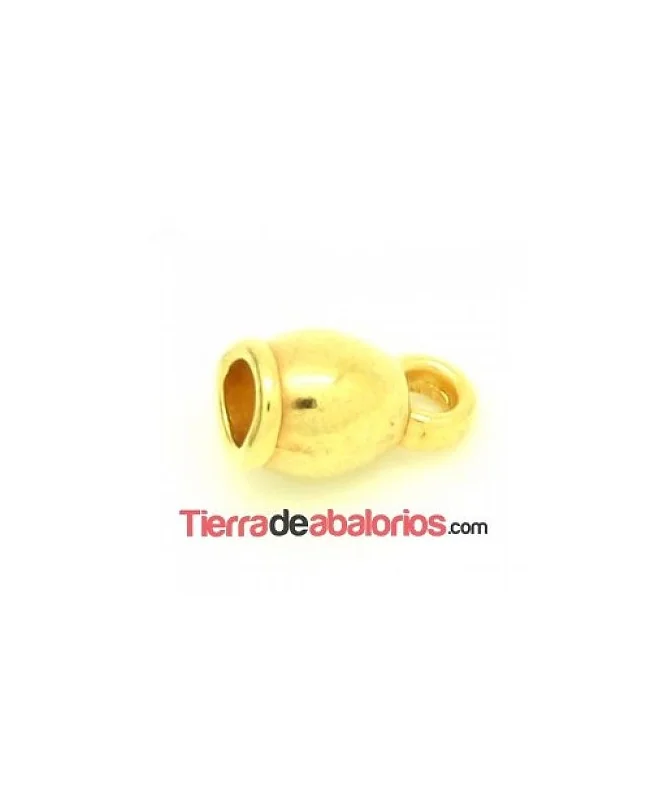 Terminal con Anilla 11x6mm Agujero 4mm, Dorado