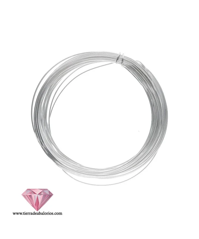 Hilo de Alpaca 1mm Plateado (4 metros) Hilo de Alpaca 1mm Plateado (4 metros)
