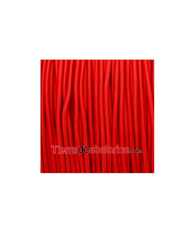 Cordón Elástico 2,4mm Rojo