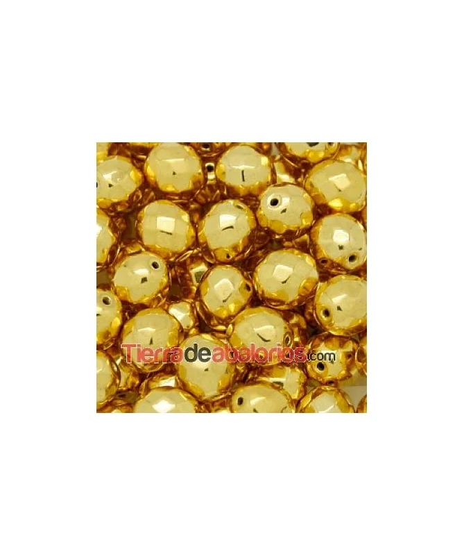 Facetada 10mm Agujero 1mm, Aurum Full