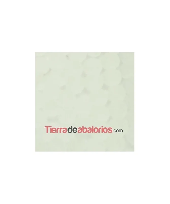 Facetada 10mm Agujero 1mm, Cristal Mate