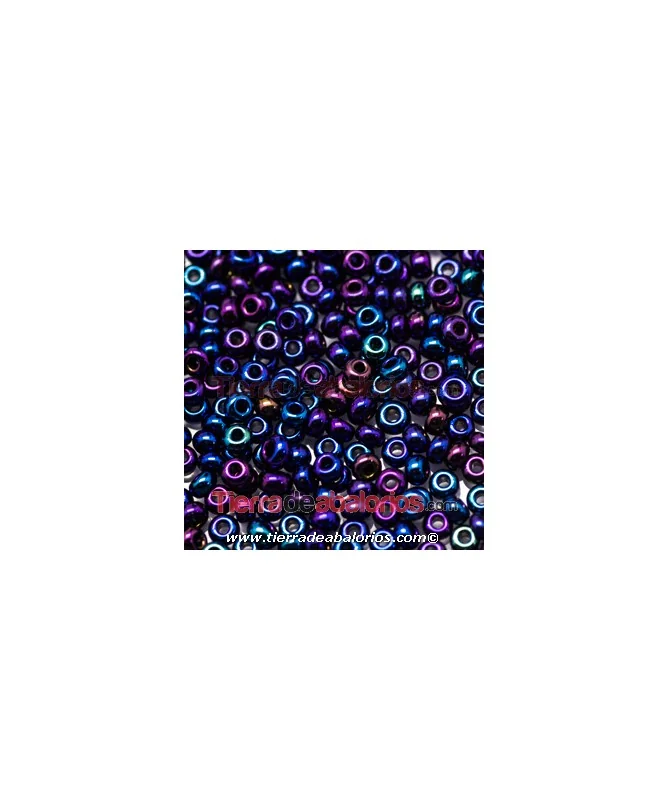 Rocalla 9/0 Azul Bristol Irisado Rocalla 9/0 Azul Bristol Irisado