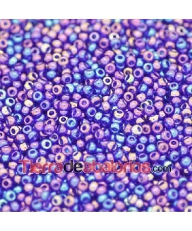 Rocalla 9/0 Azul Irisado