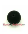 Lava Sintética Bola 10mm Agujero 1,2mm Negro Mate