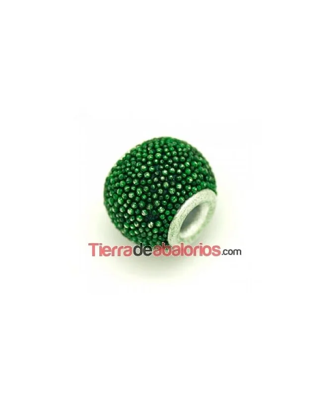 Bola de Bolitas Metálicas 12mm Agujero 3.5mm Verde