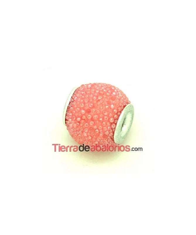 Bola de Bolitas Metálicas 12mm Agujero 3.5mm Rosa
