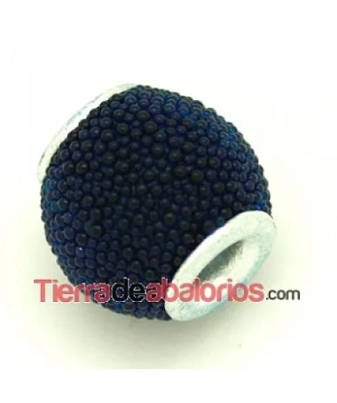 Bola de Bolitas Metálicas 12mm Agujero 3.5mm Azul Marino