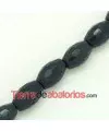 Agata Barril 12x8mm Agujero 1mm Gris