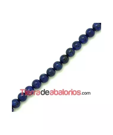 Lapislazuli Bola 4mm, Agujero 0,7mm aprox. Lapislazuli Bola 4mm, Agujero 0,7mm aprox.