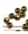 Bola de Latón 6mm Agujero 2,3mm Oro Viejo