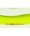 Lazo Gross Grain 10mm, Verde Lima Fluor Pespunte Blanco