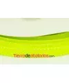 Lazo Gross Grain 10mm, Verde Lima Fluor Pespunte Blanco