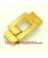 Cierre Hebilla 49x25mm Agujero 15x2,5mm, Dorado