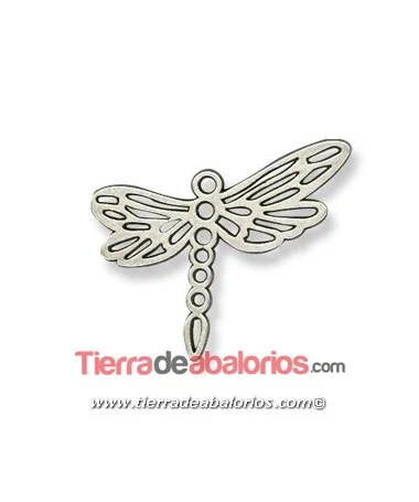 Colgante Libelula 43x30mm, Plateada Colgante Libelula 43x30mm, Plateada