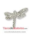 Colgante Libelula 43x30mm, Plateada